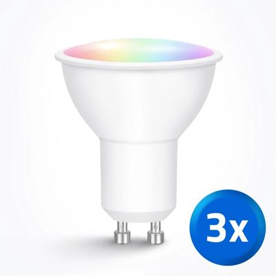 Zigbee LED spot RGBWW GU10 fitting - 5 Watt - Voordeelset van 3