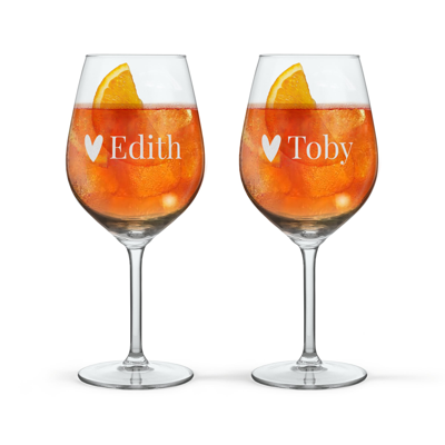 Aperol Spritzglas graveren - 2 stuks