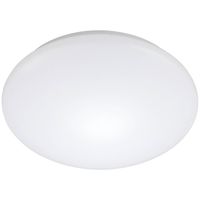 LED Plafondlamp met Bewegingssensor - Strum - 18W - Opbouw Rond - Natuurlijk Wit 4200K - 360° - Mat Wit - Aluminium - thumbnail