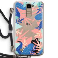 Tropisch: LG K10 (2016) Transparant Hoesje met koord