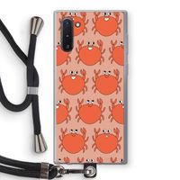 Krab: Samsung Galaxy Note 10 Transparant Hoesje met koord