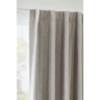 1+1 Gratis Leen Bakker - Gordijn Fabian - Zand - 135x280 Cm (1 Stuk) - Polyester - Beige