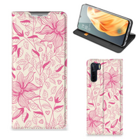 OPPO Reno3 | A91 Smart Cover Pink Flowers