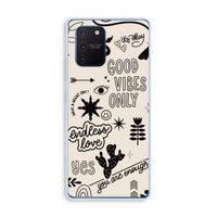 Good vibes: Samsung Galaxy Note 10 Lite Transparant Hoesje