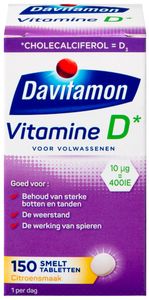 Davitamon Vitamine D 400IE Smelttabletten Citroen
