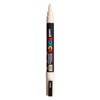 Uni Posca pc3m acrylmarker beige - ronde punt tot 1,3 mm