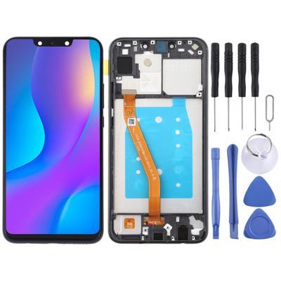 LCD-scherm en digitizer volledige montage met frame voor Huawei Nova 3i (zwart)