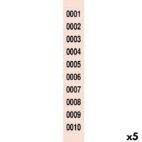 Nummerstroken voor loterij 1-10000 (5 Stuks)