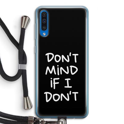 Don't Mind: Samsung Galaxy A50 Transparant Hoesje met koord