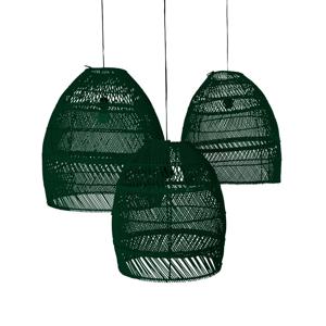 Originele Home Lampenkap Maan Gerecycled Groen Set van 3