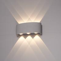 Tulsa LED Wandlamp Grijs - 6 Watt 630 lumen - IP54 Waterdicht - 3000K Warm Wit - Dimbaar - Binnen en buiten - Up & Down Light - Modern