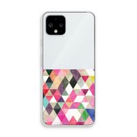 Gekleurde driehoekjes: Pixel 4 Transparant Hoesje