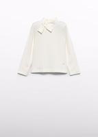 Abel & Lula winter sweater meisjes - wit - coltrui - gebreid
