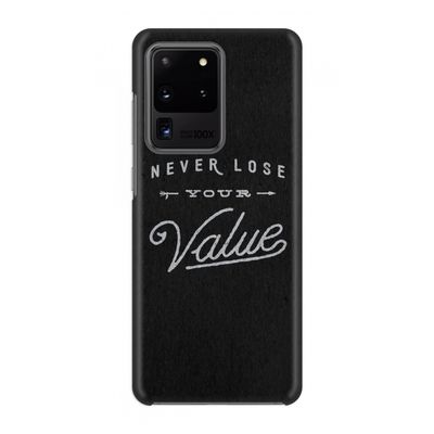 Never lose your value: Volledig geprint Samsung Galaxy S20 Ultra Hoesje
