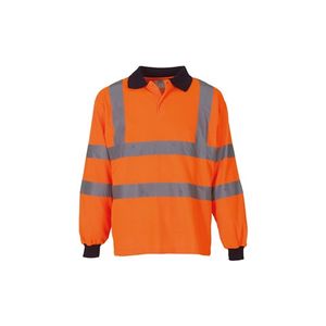 YOKO YK310 High Vis Long Sleeve Polo