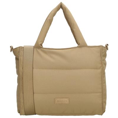 Beagles Puffer Handtas/Schoudertas Calvia Taupe