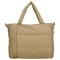 Beagles Puffer Handtas/Schoudertas Calvia Taupe