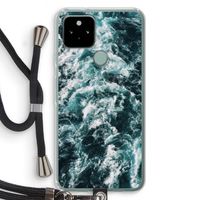 Zee golf: Pixel 5 Transparant Hoesje met koord