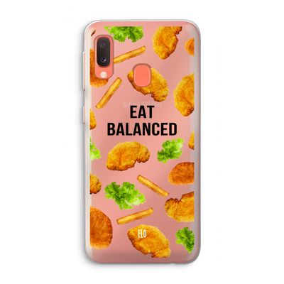 Eat Balanced: Samsung Galaxy A20e Transparant Hoesje