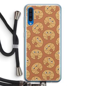 Croissant: Samsung Galaxy A50 Transparant Hoesje met koord