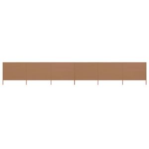 VidaXL Windscherm 6-panelen 800x160 cm stof taupe