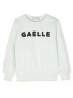 Gaelle Paris Kids sweat en coton à logo imprimé - Vert