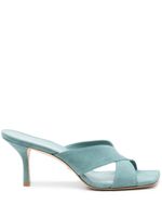 Stuart Weitzman mules Carmen 75 mm - Bleu - thumbnail