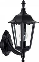 240v muurlamp ancona zwart - Ks verlichting
