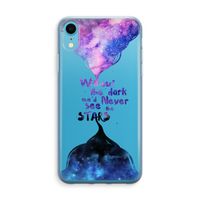 Stars quote: iPhone XR Transparant Hoesje