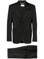 Philipp Plein costume à veste à simple boutonnage - Noir