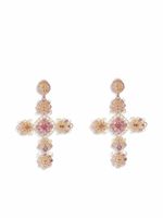 Dolce & Gabbana boucles d'oreilles Pizzo en or jaune 18ct ornées de tourmalines - thumbnail