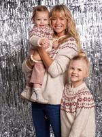 Jacquard trui gemengd kerst capsule familie ecru
