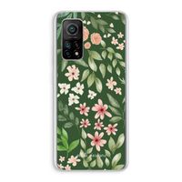 Botanical green sweet flower heaven: Xiaomi Mi 10T 5G Transparant Hoesje