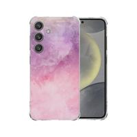 Samsung Galaxy S25 Hoesje - Pink Purple Paint TPU Antishock Samsung Galaxy S25 Hoesje - Pink Purple Paint TPU Antishock