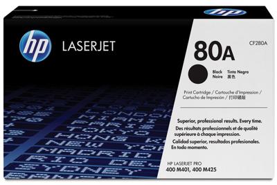 HP toner 80A, 2 700 pagina&apos;s, OEM CF280A, zwart