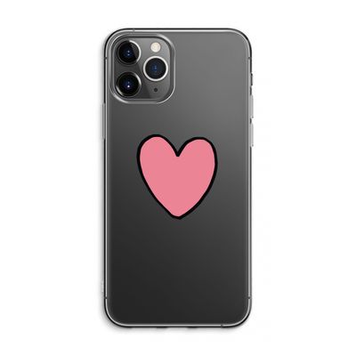 Hartje: iPhone 11 Pro Max Transparant Hoesje