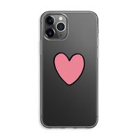 Hartje: iPhone 11 Pro Max Transparant Hoesje