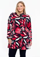 Yoek Blouse wide bottom AMELIA | Blauw | Maat 54/56