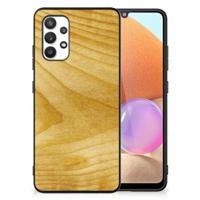 Samsung Galaxy A32 4G | A32 5G Enterprise Editie Houten Print Telefoonhoesje Licht Hout