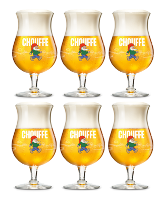 La Chouffe Bierglazen - 250 ml - 6 stuks