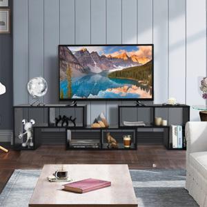 TV Meubel TV Standaard voor 65 Inch Flatscreen TV's Vrije Combinatie Boekenkast voor Opslag & Weergave voor Woonkamer/Studeerkamer