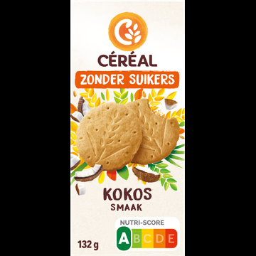 Cereal Zonder Suikers Kokos Smaak 3 x 4 Stuks 132 g bij Jumbo