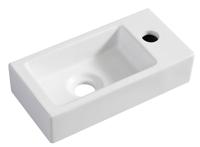 Wiesbaden Mini-Rhea rechts fontein 360x180x90 mat-wit