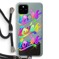 Loves: Pixel 5 Transparant Hoesje met koord