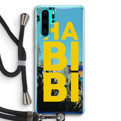 Habibi Majorelle : Huawei P30 Pro Transparant Hoesje met koord