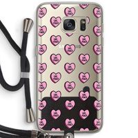 GIRL POWER: Samsung Galaxy S7 Transparant Hoesje met koord