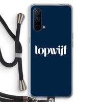 Topwijf Navy: OnePlus Nord CE 5G Transparant Hoesje met koord Topwijf Navy: OnePlus Nord CE 5G Transparant Hoesje met koord