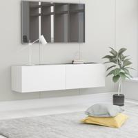 Tv-meubel 120x30x30 cm bewerkt hout wit - thumbnail