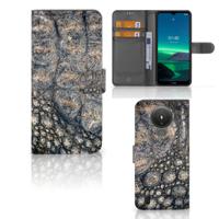 Nokia 1.4 | Telefoonhoesje | Met pasjeshouder | Krokodillenprint