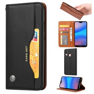 Card Set Series Huawei P30 Lite Wallet Case - Zwart